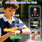 Montre connectée enfant 4G appel vidéo GPS SOS chat vocal IP68 étanche