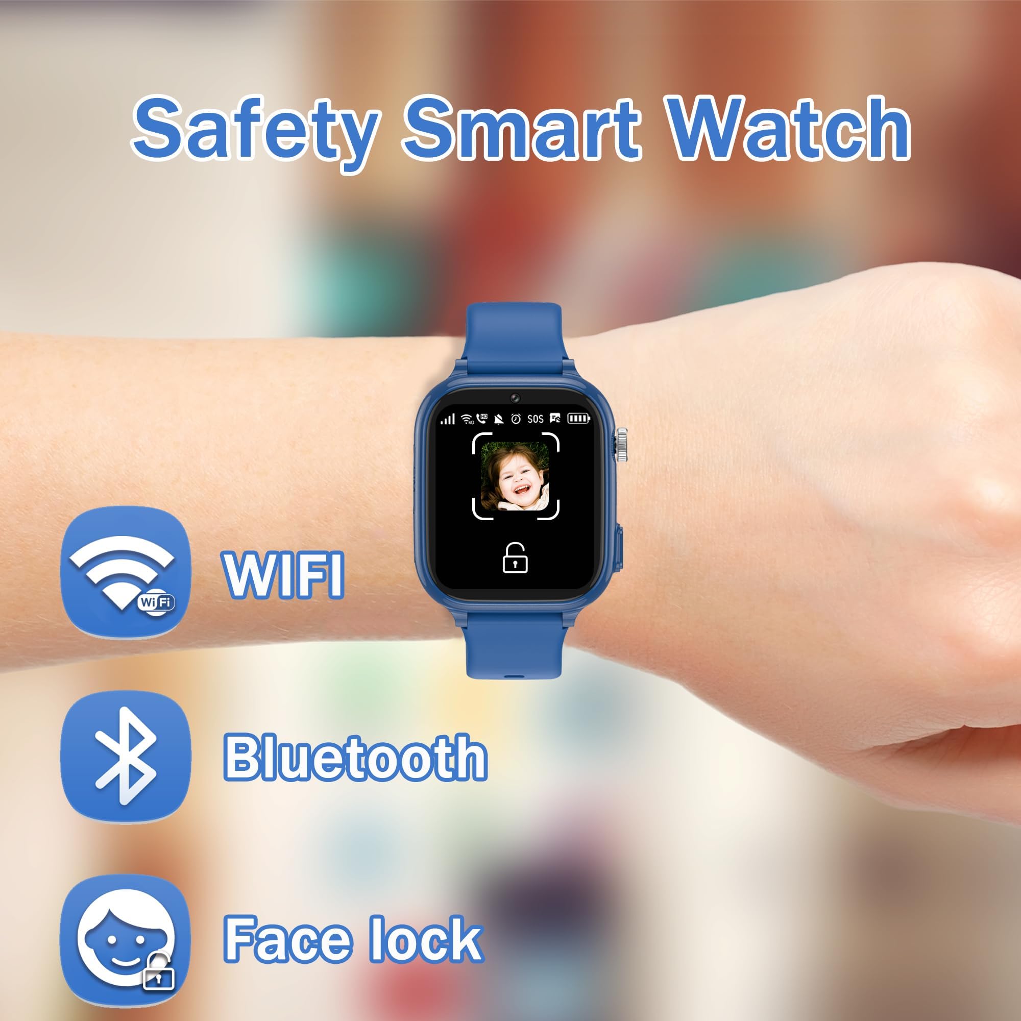 Montre connectée enfant GPS 4G appel vidéo téléphone SOS ado fille garçon