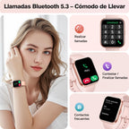 Montre connectée femme 1,8" — appels Bluetooth, Alexa, 120 modes sport, IP68