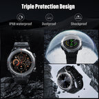 Montre connectée militaire homme femme 1,39 pouces HD appel Bluetooth GPS