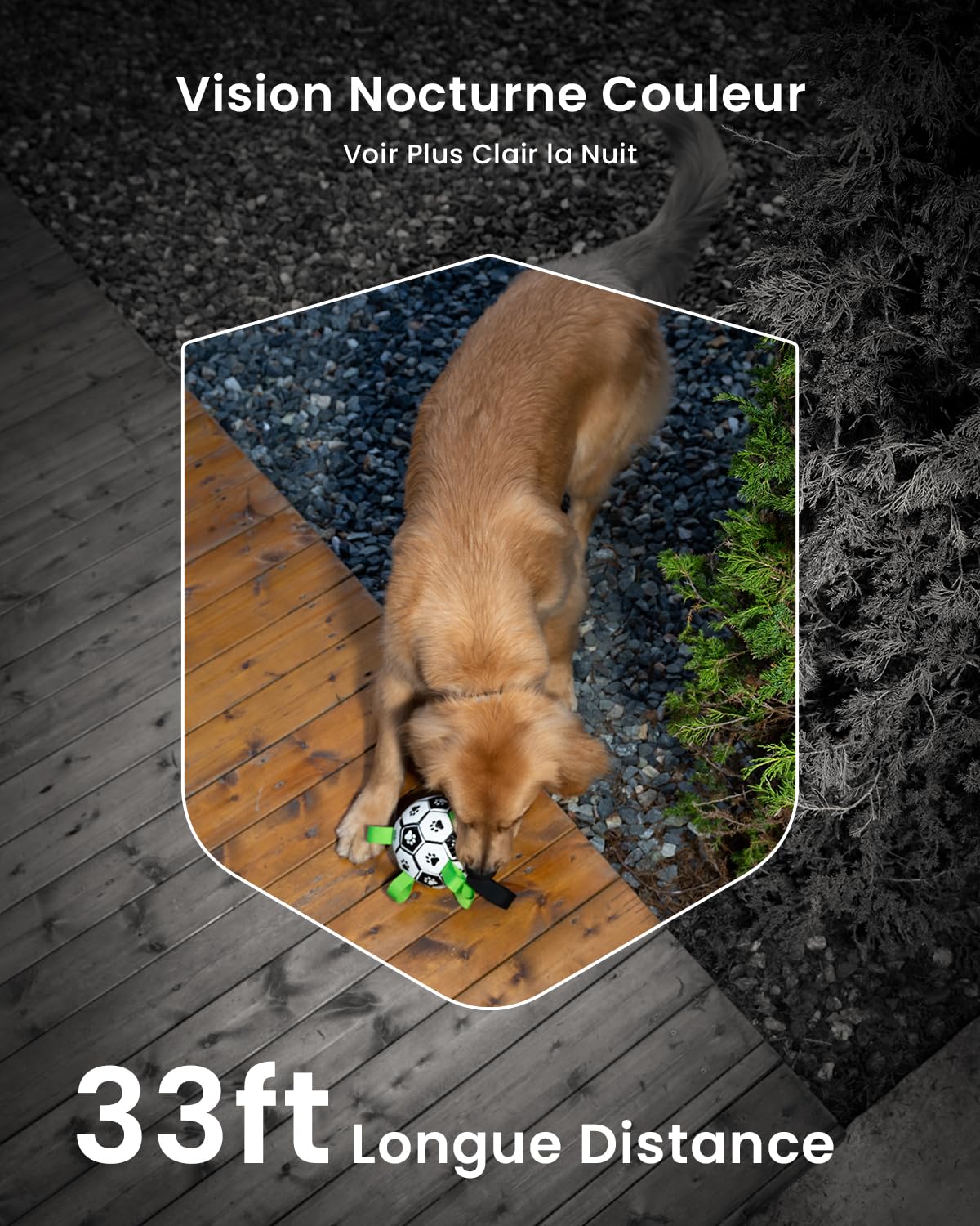 Caméra extérieure solaire sans fil 2K — 100% autonome, vision nocturne couleur, détection IA, audio bidirectionnel, IP65