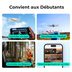 Drone caméra 4K suivez-moi mains libres GPS stabilisé longue autonomie