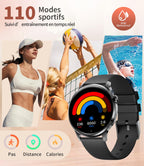 Montre connectée femme sport AMOLED 1,32 pouces appel Bluetooth santé fitness
