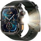 Montre connectée militaire indestructible écran AMOLED 1,95 pouces sport GPS
