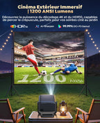Vidéoprojecteur 4K Google TV 1300 ANSI home cinéma enceinte 36W