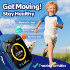 Montre connectée enfant 1,83 pouces HD fitness tracker sport garçon fille jeux