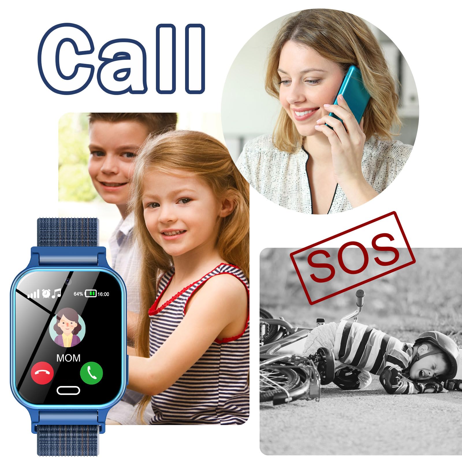 Montre connectée enfant filles garçons contes de fées jeux éducatifs