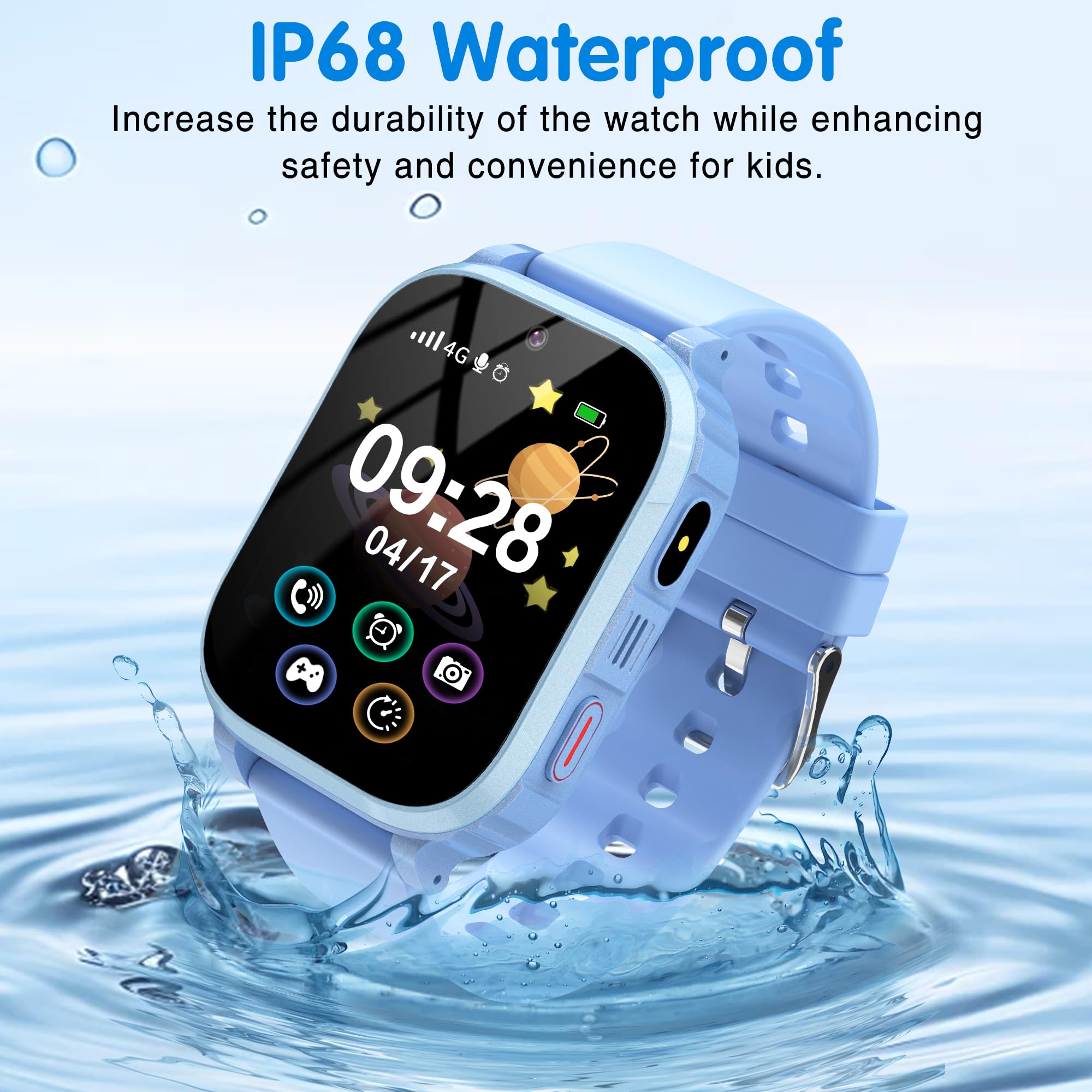 Montre connectée enfant 4G GPS appel vidéo téléphone SOS sécurité