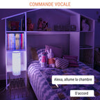 Ampoule LED connectée E27 — WiFi + Bluetooth, 1055 lm, 16 millions de couleurs + blanc réglable, compatible Alexa & Google