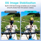 Lunettes connectées caméra HD 1200P — écran shield, enregistrement stabilisé