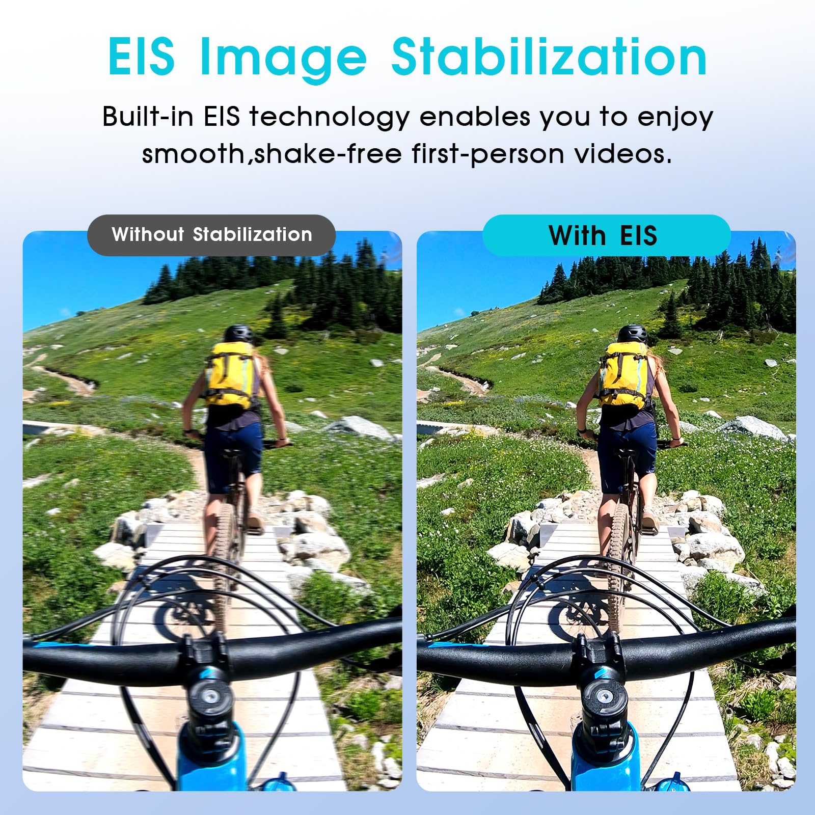 Lunettes connectées caméra HD 1200P — écran shield, enregistrement stabilisé