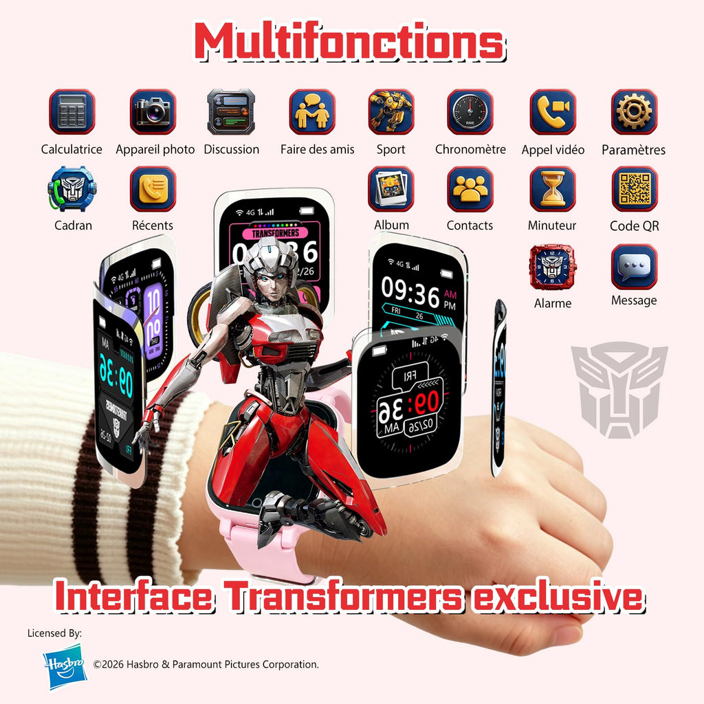 Montre connectée enfant 4G GPS appel vidéo chat vocal téléphone SOS