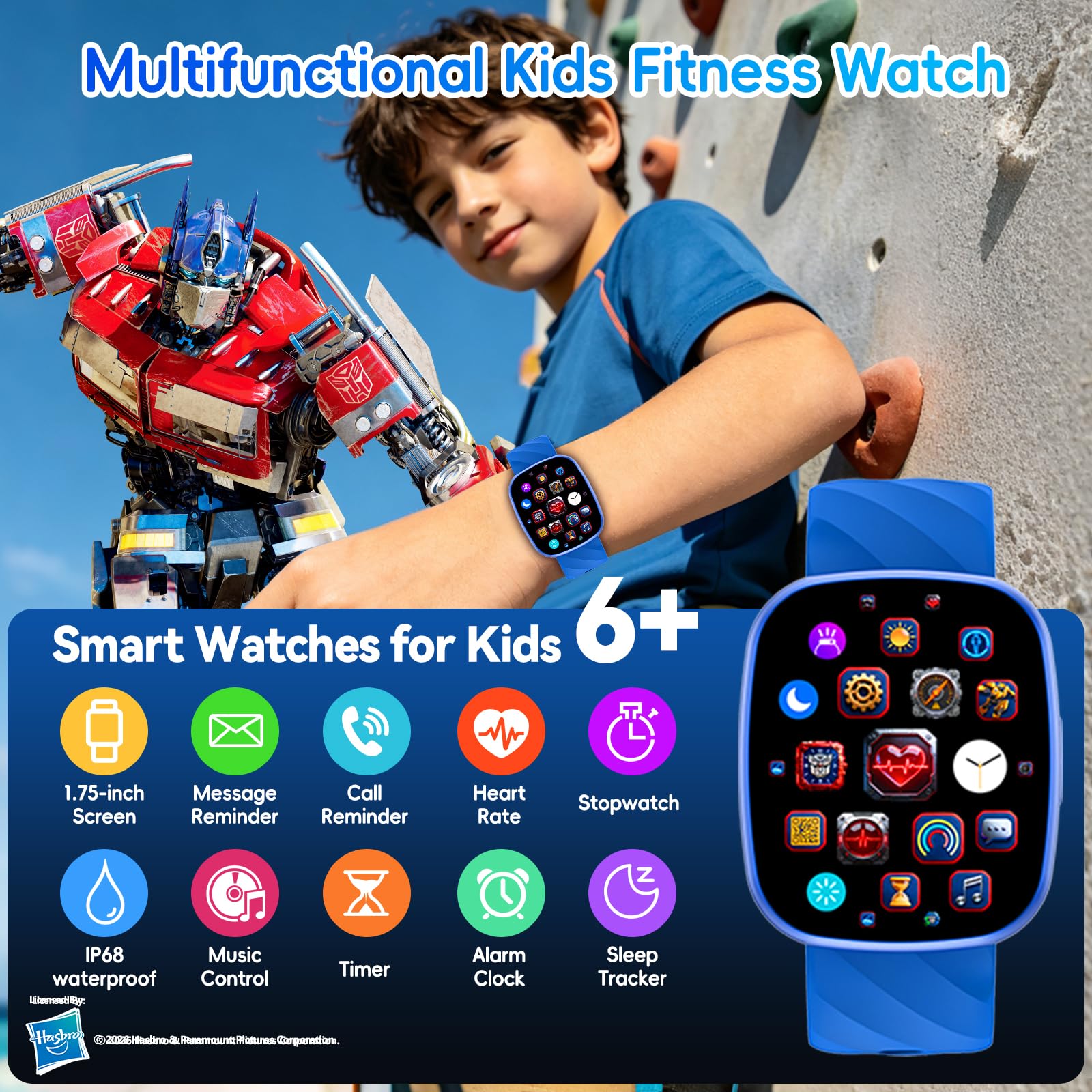Montre connectée enfant sport appel Bluetooth GPS activité physique