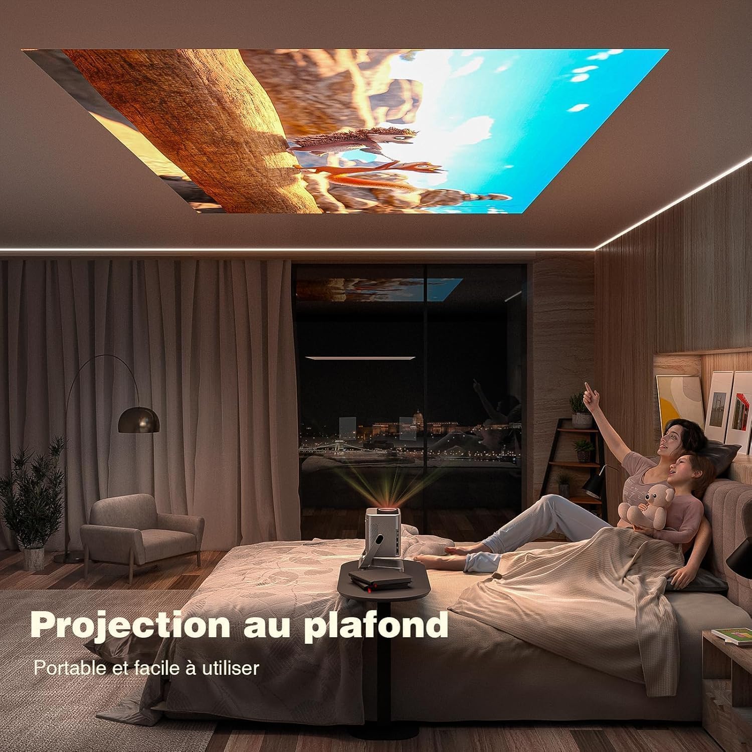 Vidéoprojecteur 4K 30000 lumens Dolby Audio mise au point auto