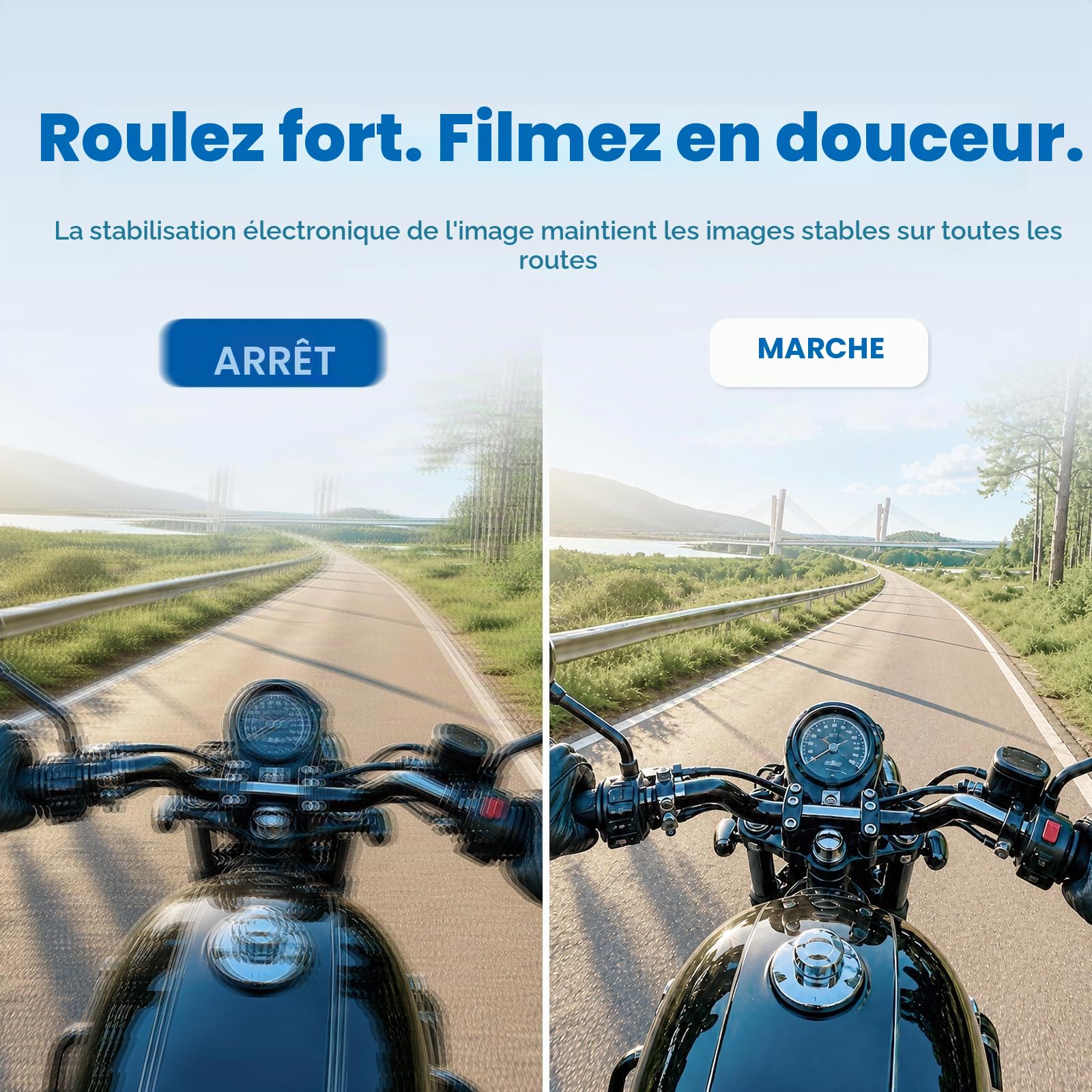 Caméra sport 4K 30fps 20MP WiFi 128Go action cam étanche Brave 7 Le