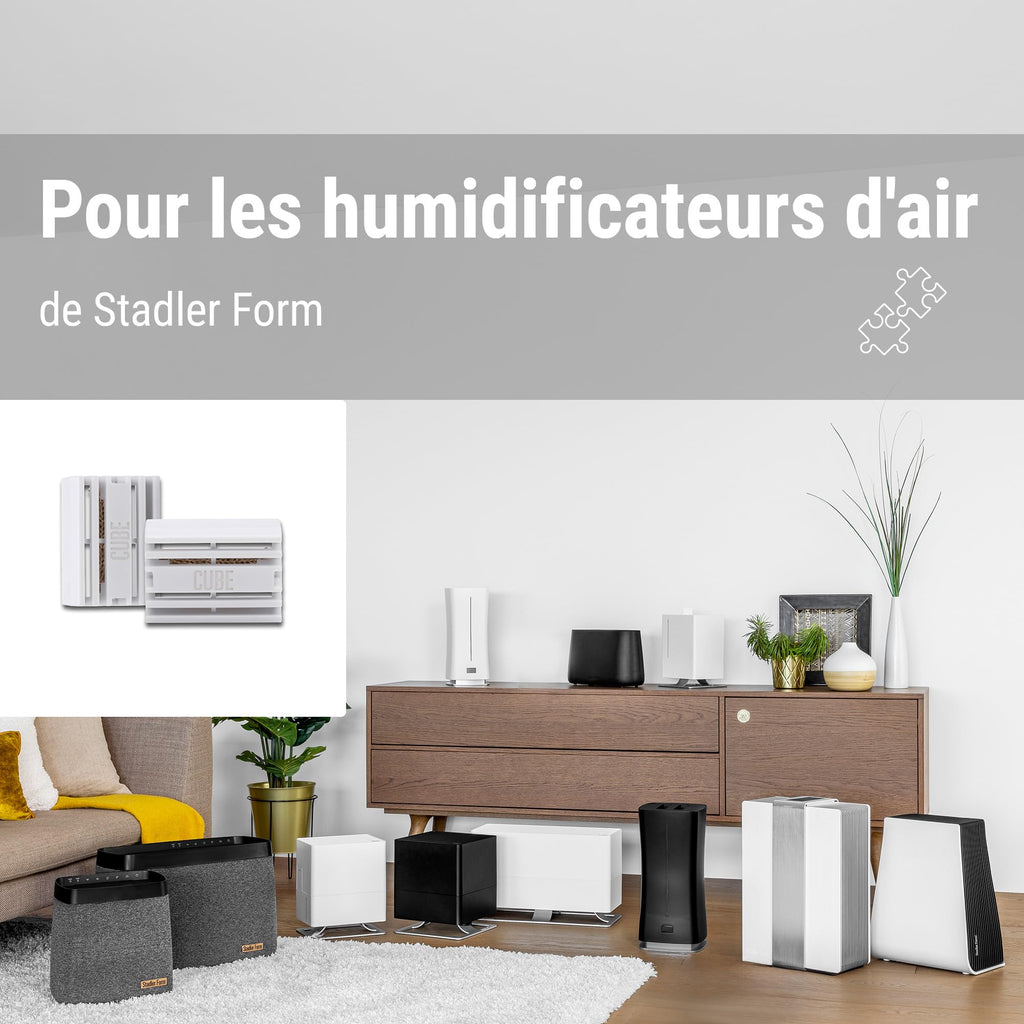 Cube purificateur d'eau pour humidificateur — hygiène de l'eau permanente, compatible tous humidificateurs
