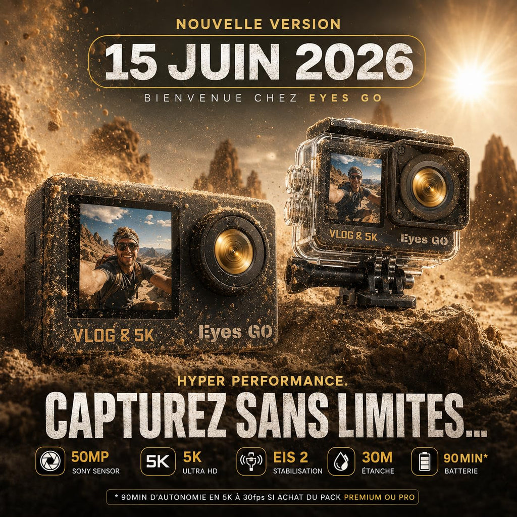 Caméra sport 5K 30fps 4K 60fps 28 accessoires 50MP double batterie
