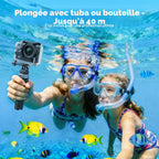 Caméra sport 4K 30fps 20MP WiFi grand angle 170° télécommande action