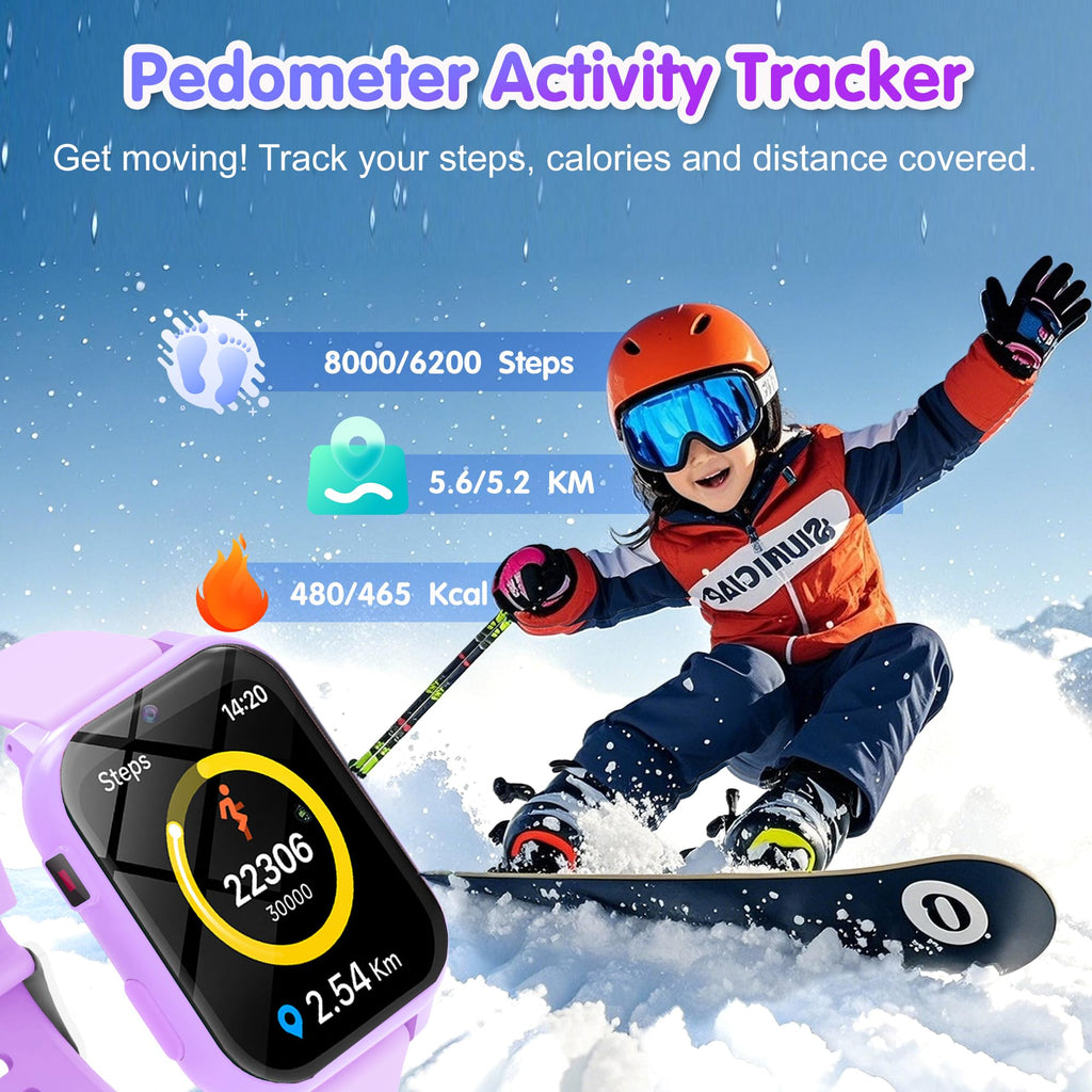 Montre connectée enfant 1,83 pouces podomètre suivi sommeil sport fitness garçon