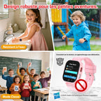 Montre connectée enfant 4G GPS appel vidéo chat vocal téléphone SOS