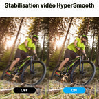 Caméra sport 4K 60fps 20MP action cam 64Go double écran V50 Elite