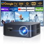Vidéoprojecteur 4K 1600 ANSI Google TV Disney+ Netflix autofocus