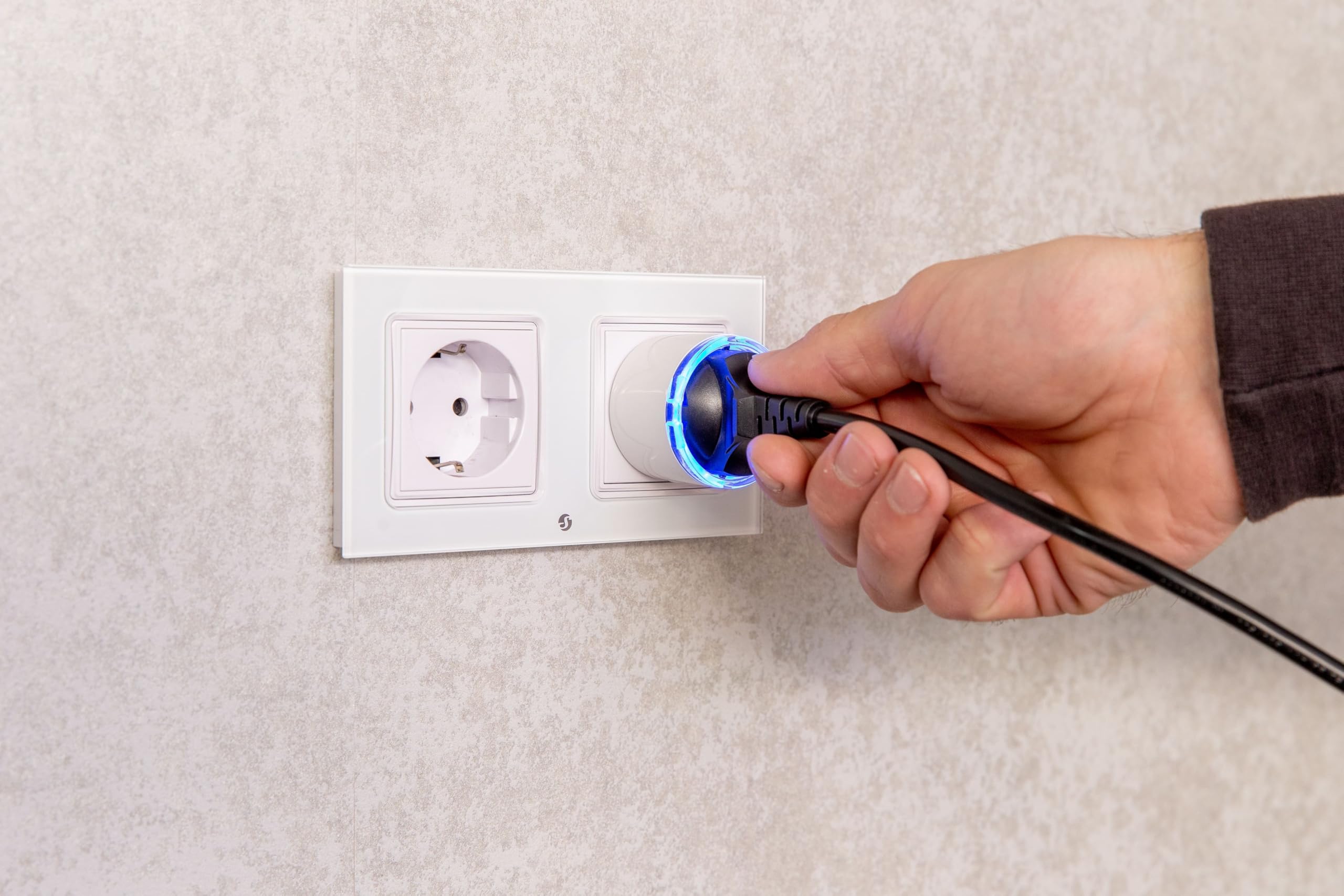 Prise connectée WiFi Matter 4 pièces, Type F Plug S Gen3 blanc