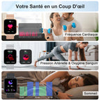 Montre connectée femme appel Bluetooth compatible iPhone Android sport