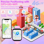 Montre connectée enfant 4G GPS — appels vidéo, chat vocal, SOS