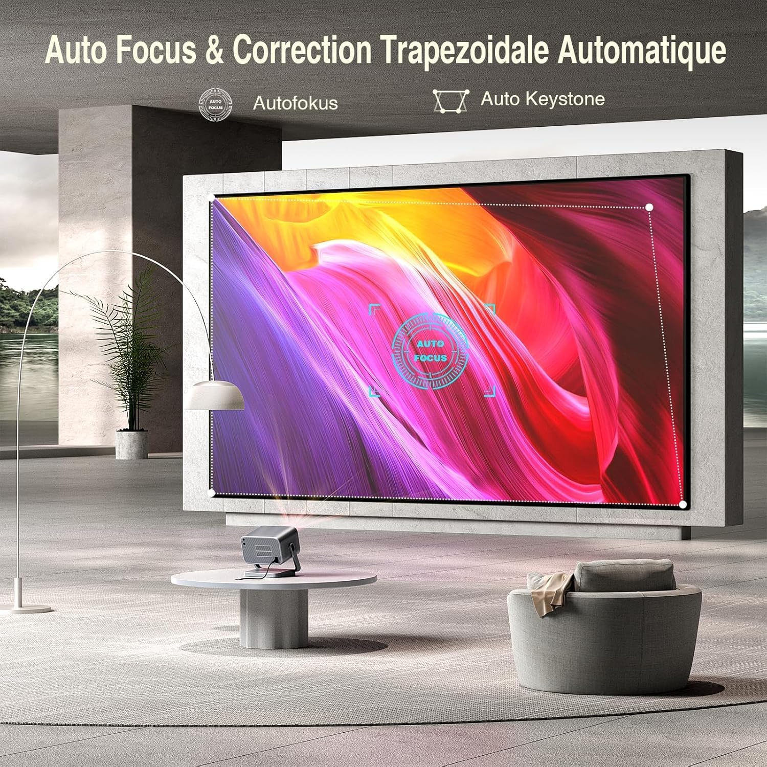 Vidéoprojecteur 4K 30000 lumens Dolby Audio mise au point auto