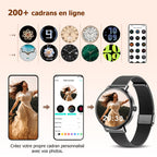 Montre connectée femme appel Bluetooth écran HD 1,26 pouces Bluetooth 5.4