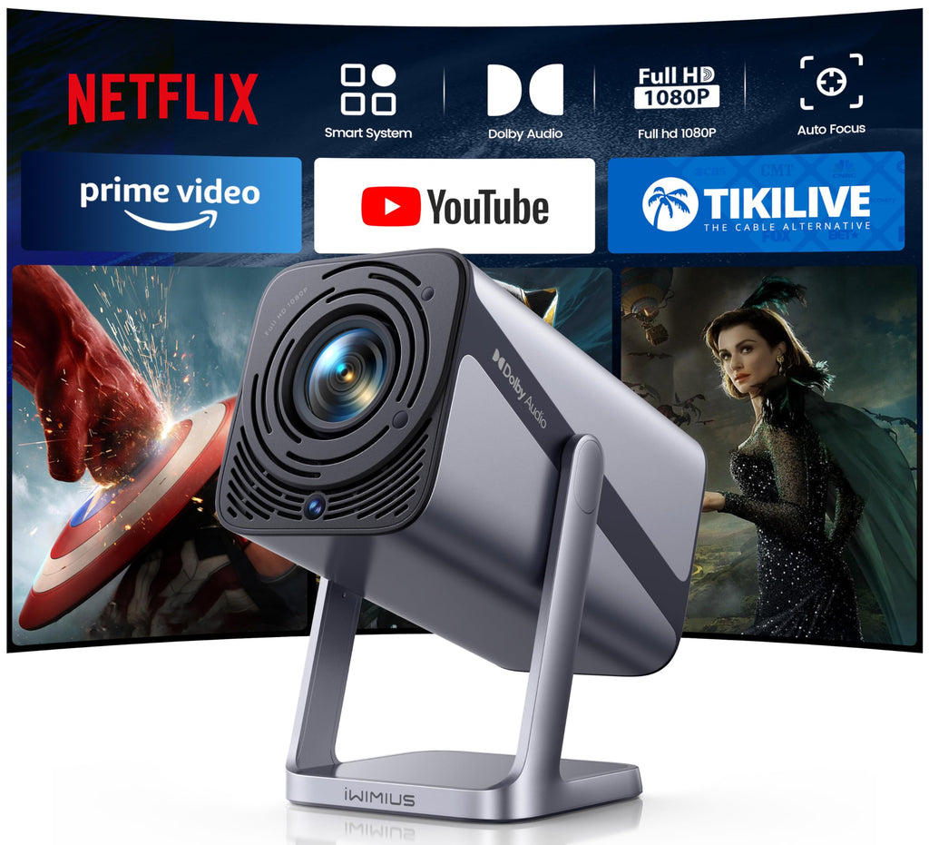Vidéoprojecteur 4K Netflix Dolby autofocus keystone 30000 lumens WiFi