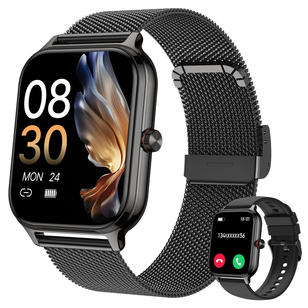 Montre connectée femme appel Bluetooth compatible iPhone Android sport